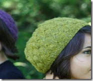 knit butterfly beret